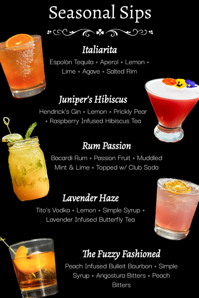 Seasonal Cocktails at Hilltown Taven